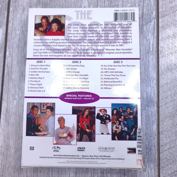 DVD The Cosby Show Season 3 please read the description in full before purchase - Picture 3 of 3